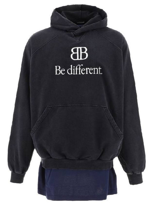 Luxury Balenciaga Trending 2025 BB Logo Hoodie Black