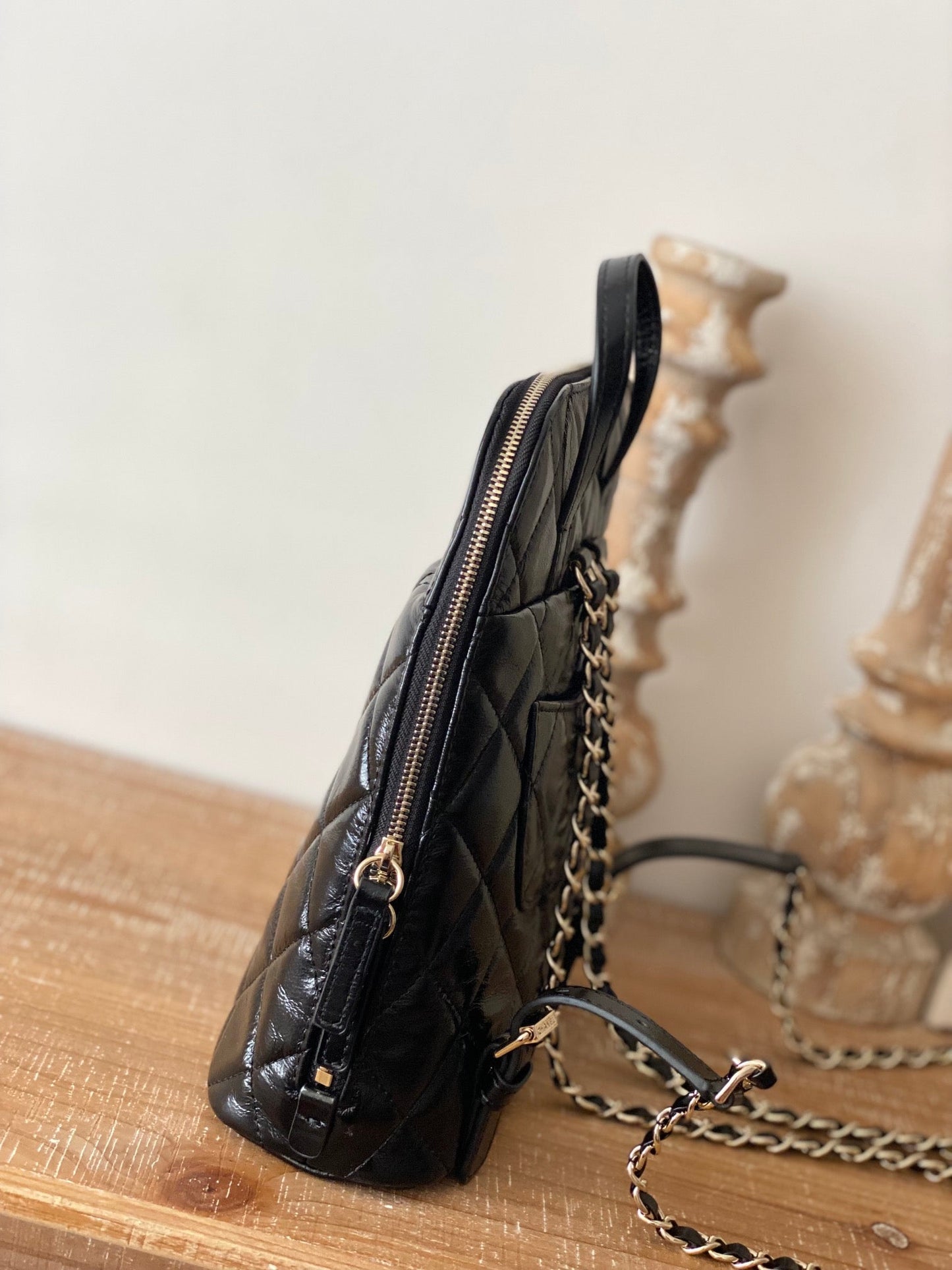 CHLRucksack Backpack Black Bag For Women 21cm/8in