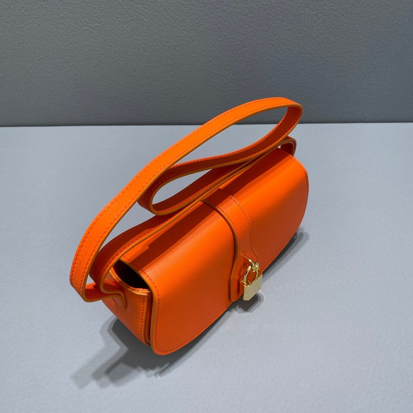 Top Quality Clutch On Strap Orange For Women 7in/18cm