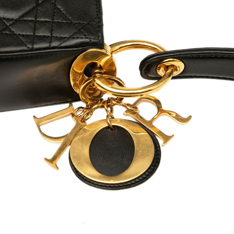 Dior Lady Dior Cannage Leather Shoulder Bag