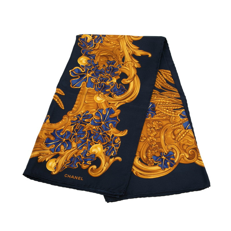 Chanel Coco Mark Logo Silk Scarf