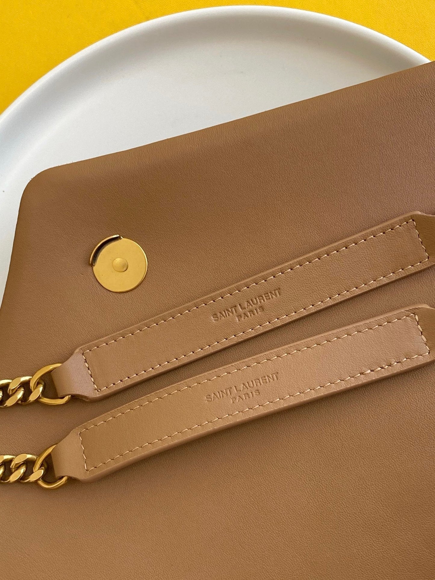 Top Quality Loulou MeTop Qualityum Chain Bag In Matelasse "Y" Brown With Gold Hardware For Women 12.5in/32cm YSL 5749461U8C77761
