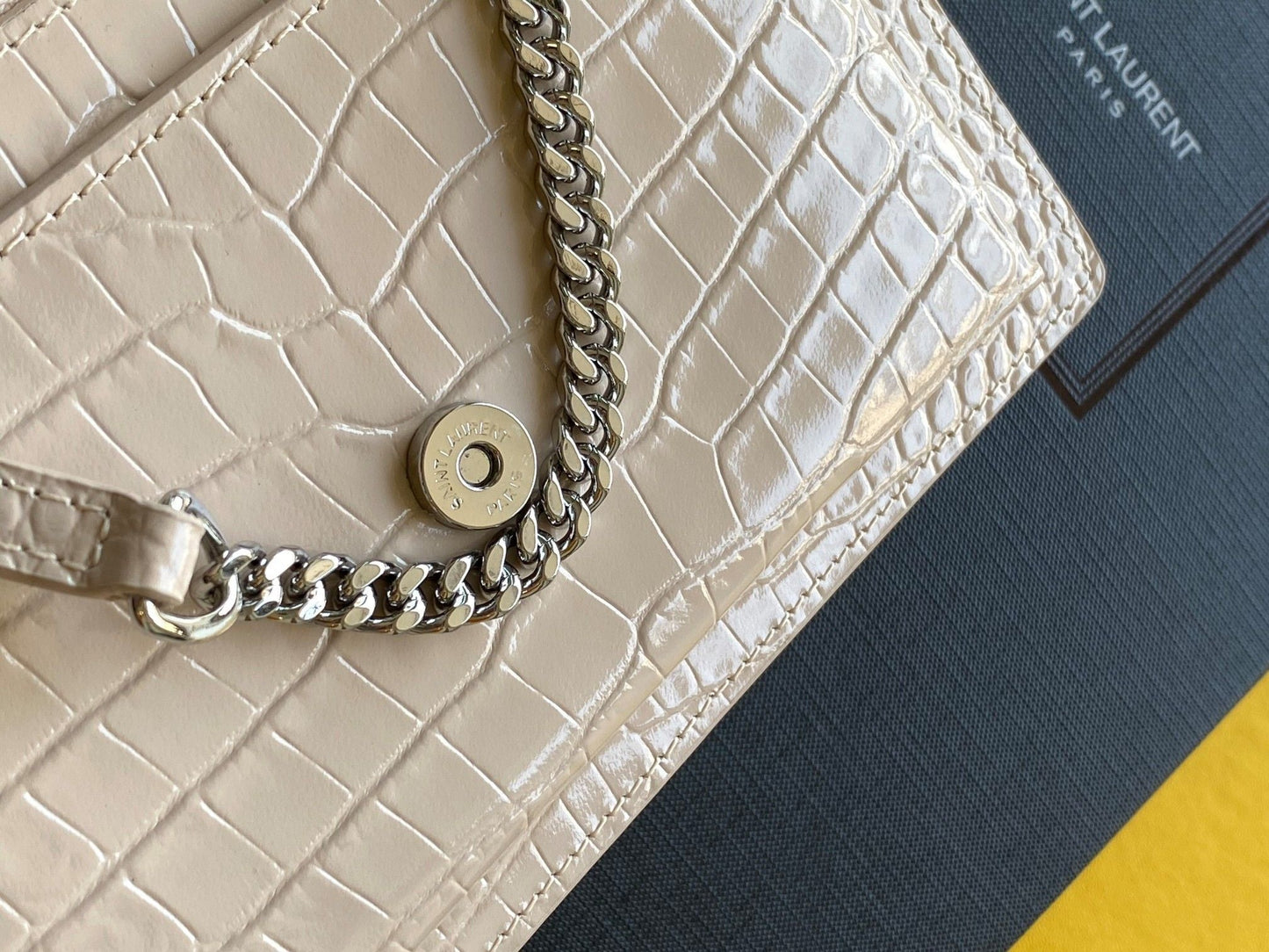 YSSL Sunset Chain Bag With Silver Hardware For Women 7in/19cm YSL 533026DND1N9207