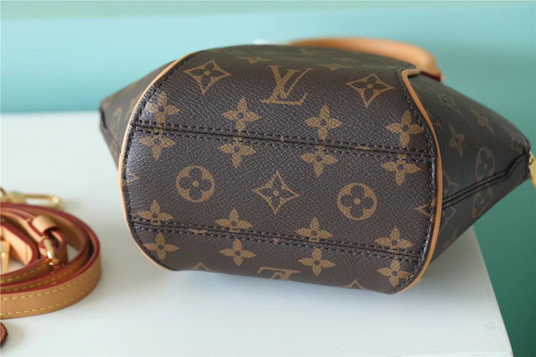 Top Quality Ellipse BB Handbag Created By Nicolas Ghesquiere From Classic Monogram Canvas For Women Brown 23cm/8.9in Top Quality
