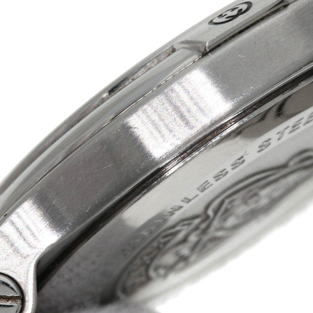 GUCCI Watches Quartz 9040M Stainless Steel , Stainless Steel Silver Round face Silver dial mens  d