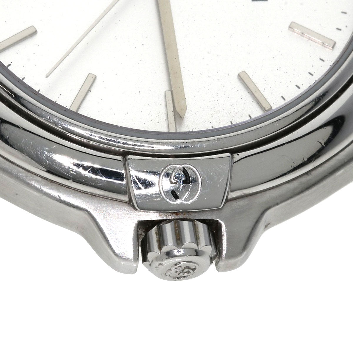 GUCCI Watches Quartz 9040M Stainless Steel , Stainless Steel Silver Round face Silver dial mens  d