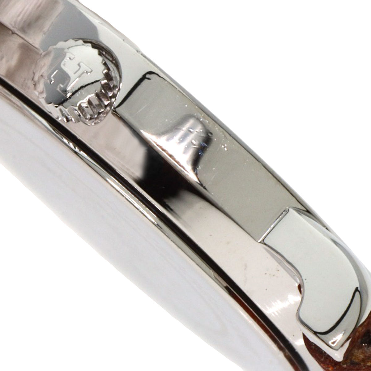 HERMES Watches Quartz Stainless Steel, Leather Silver Serie white dial Women  d