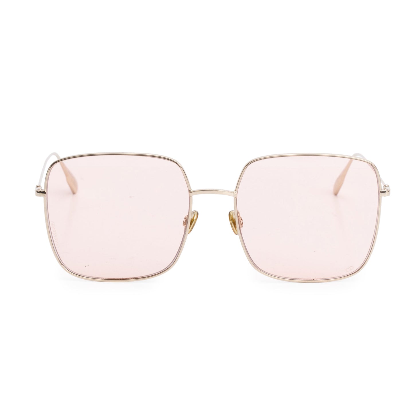 Christian Dior Gold-Tone Metal Stellaire 1 Square Sunglasses