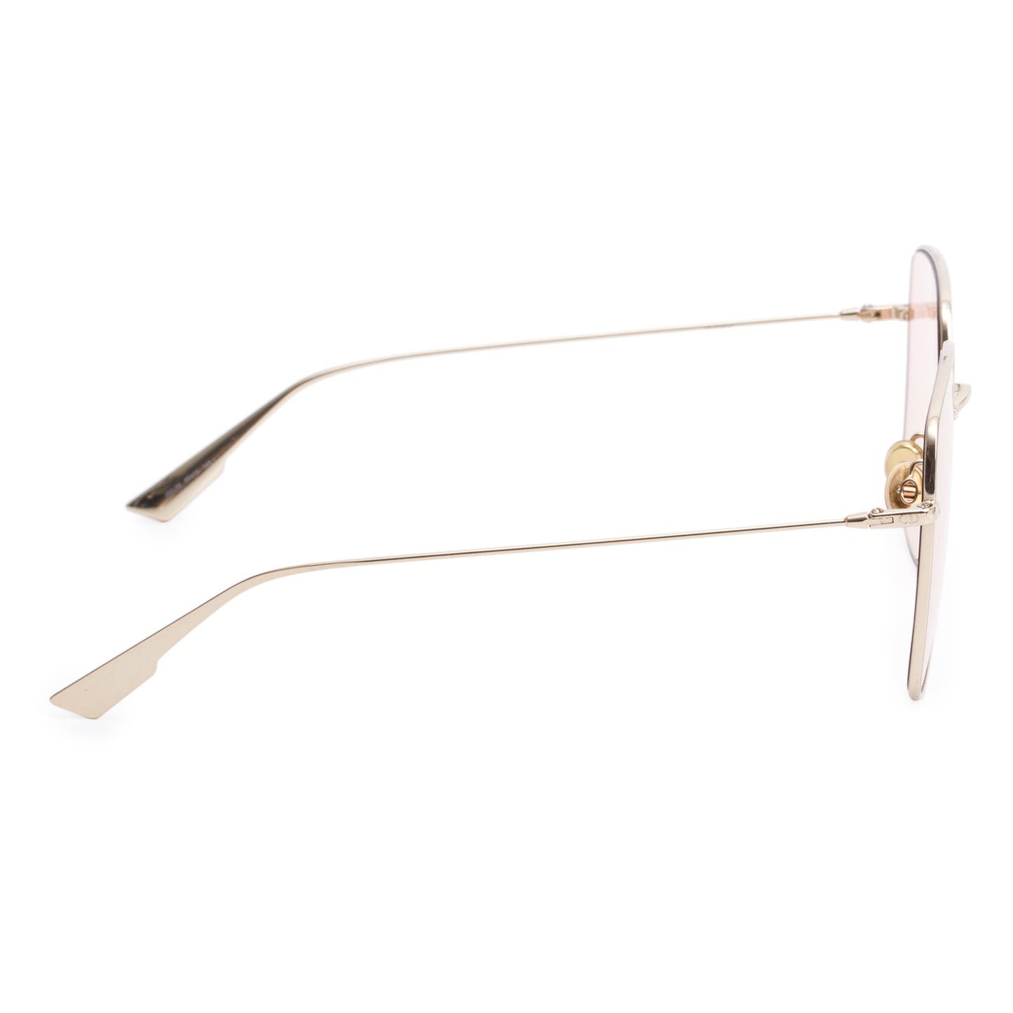 Christian Dior Gold-Tone Metal Stellaire 1 Square Sunglasses
