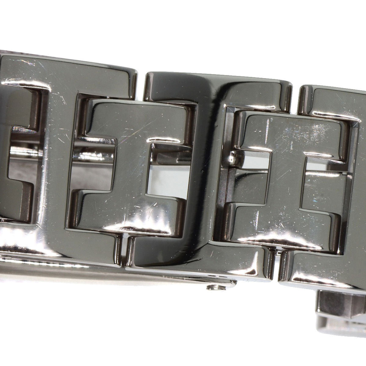 HERMES Watches Quartz CL4.210 Stainless Steel , Stainless Steel Silver Clipper Nacre new buckle Pink shell dial Women  d
