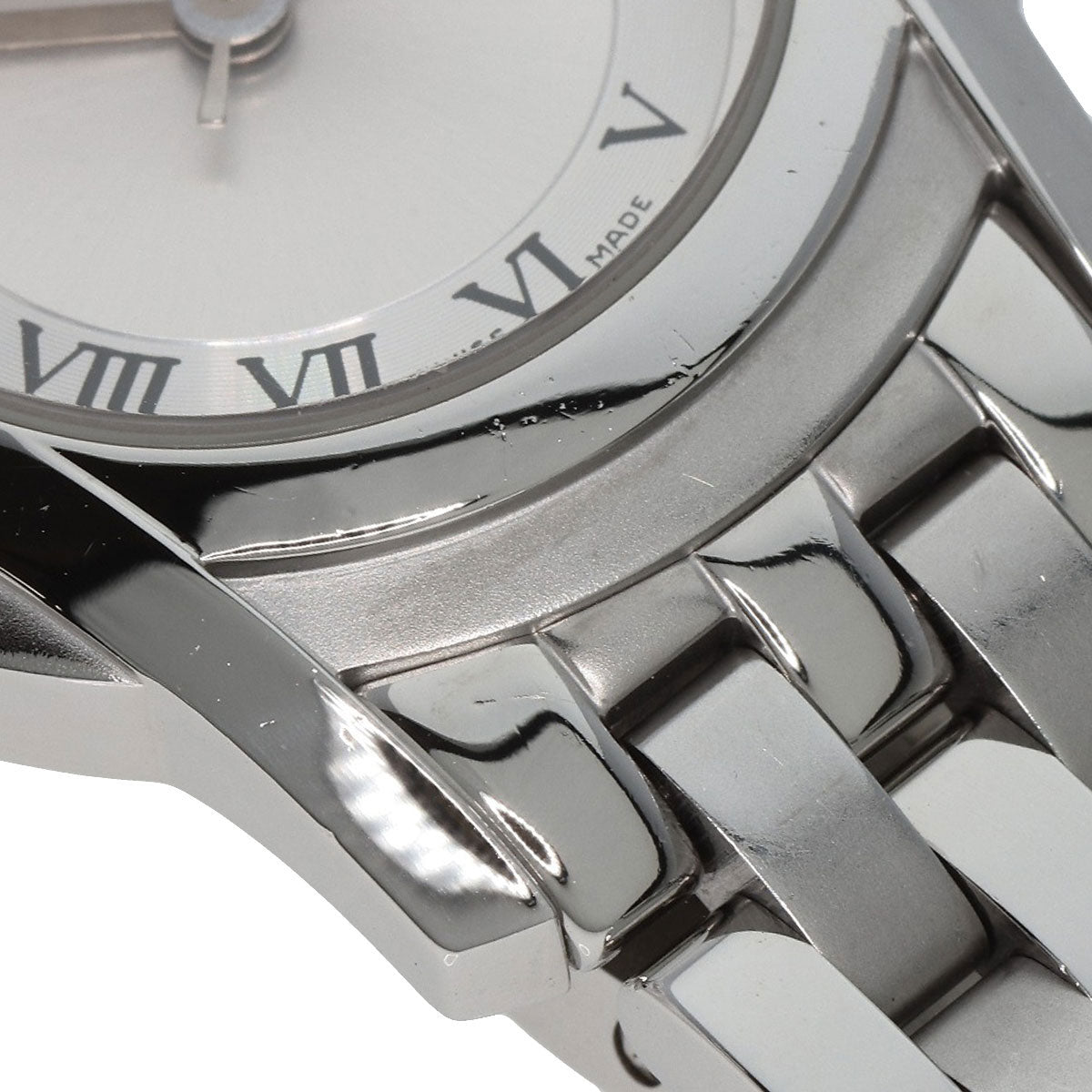 GUCCI Watches Quartz 5500L Stainless Steel , Stainless Steel Silver Round face Silver dial Women  d