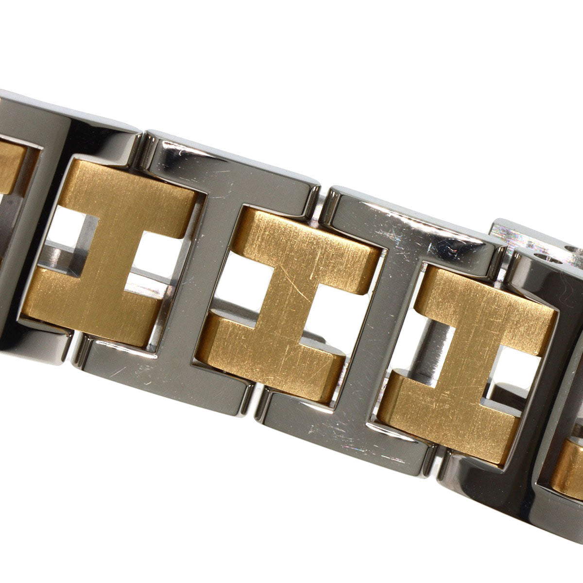 HERMES Watches Quartz CL4.220 Stainless Steel , SSxGP gold Clipper white dial Women  d