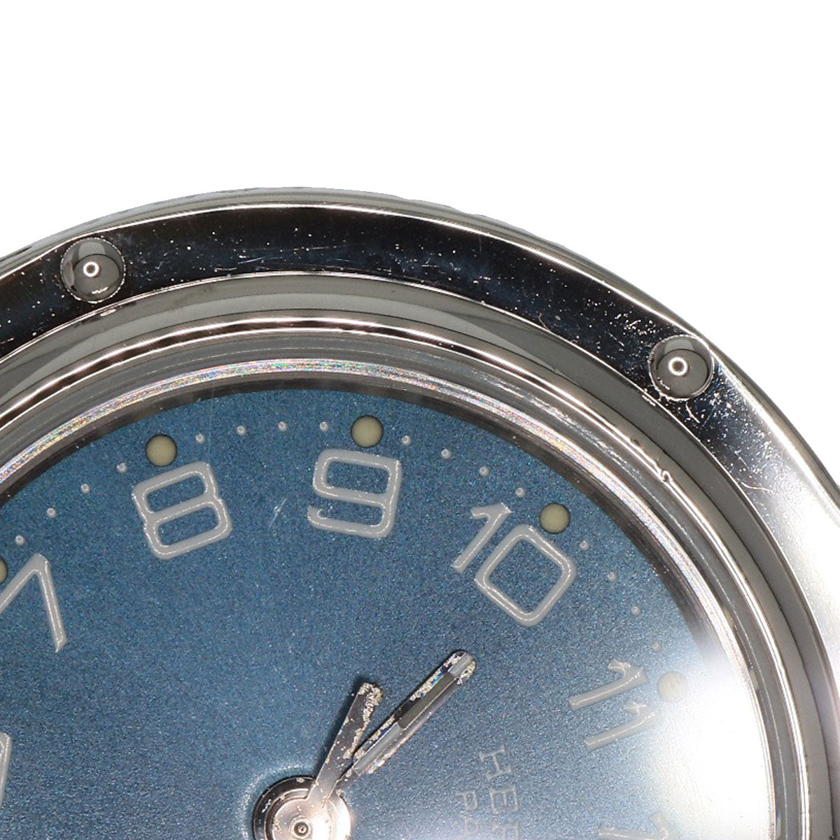 HERMES Watches Quartz CL4.210 Stainless Steel , Stainless Steel Silver Clipper blue dial Women  d