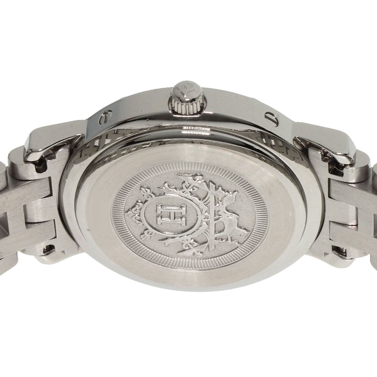 HERMES Watches Quartz CL4.210 Stainless Steel , Stainless Steel Silver Clipper blue dial Women  d