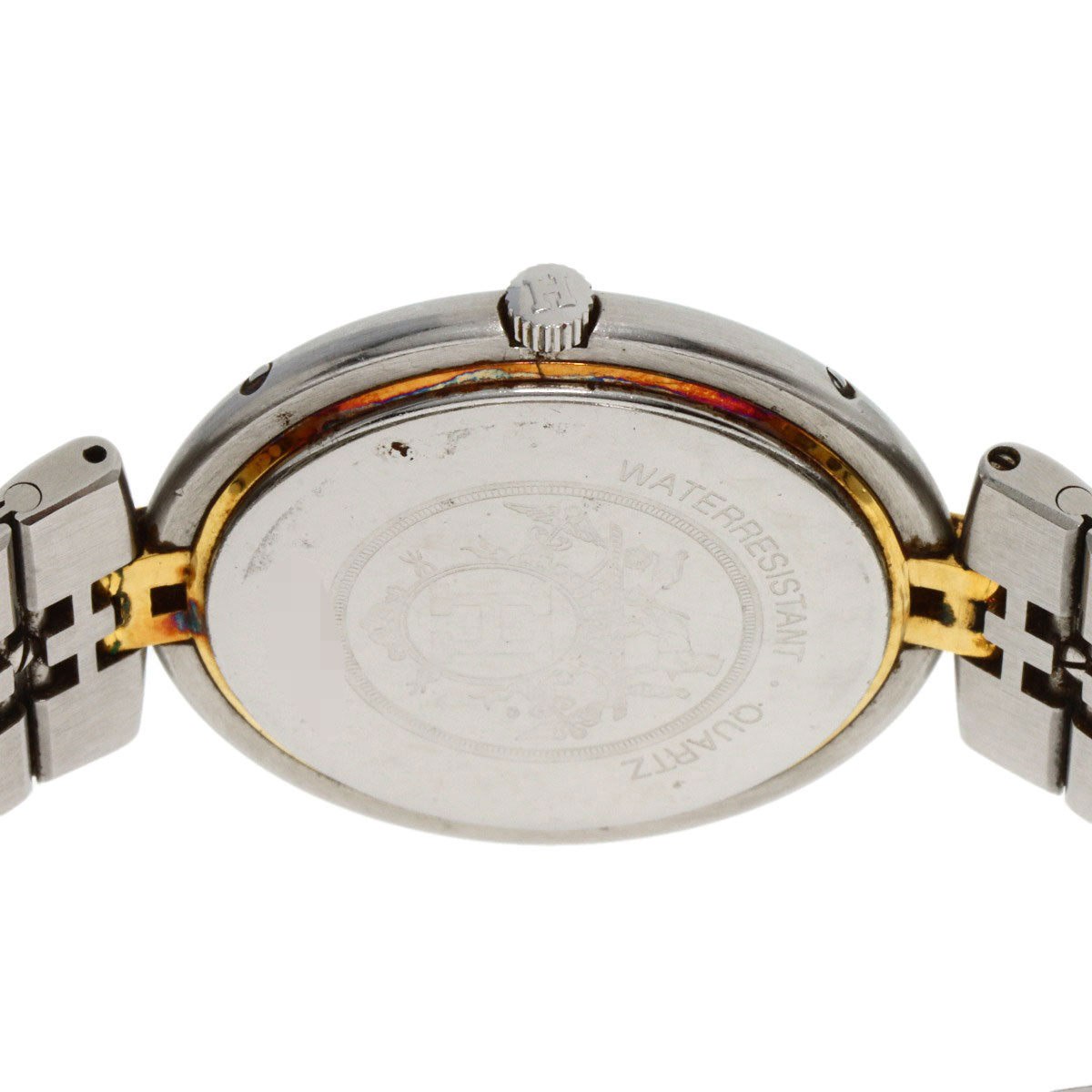 HERMES Watches Quartz Stainless Steel , SSxGP gold profile white dial mens  d