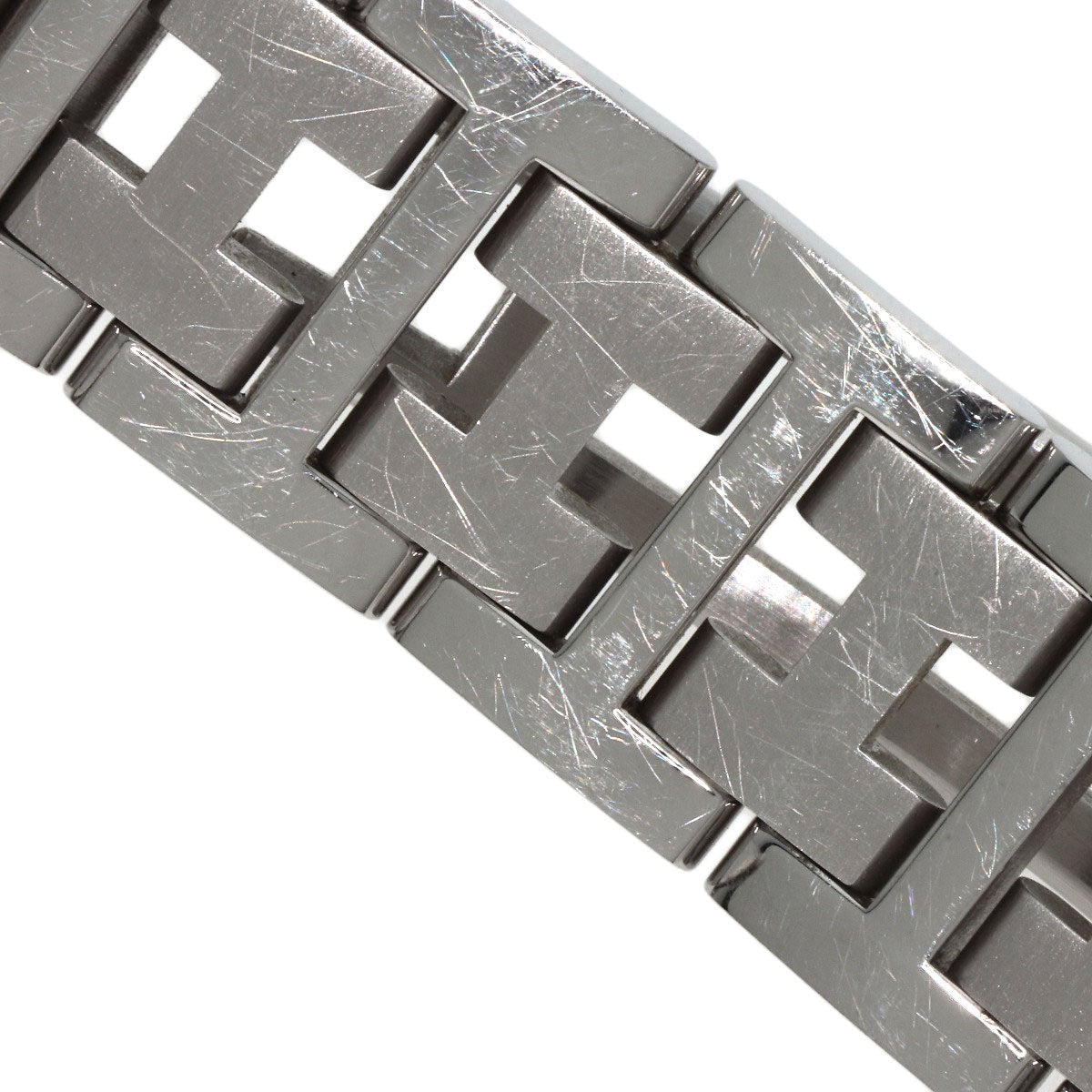 HERMES Watches Quartz CO1.510 Stainless Steel , Stainless Steel Silver Clipper oval black dial Women  d