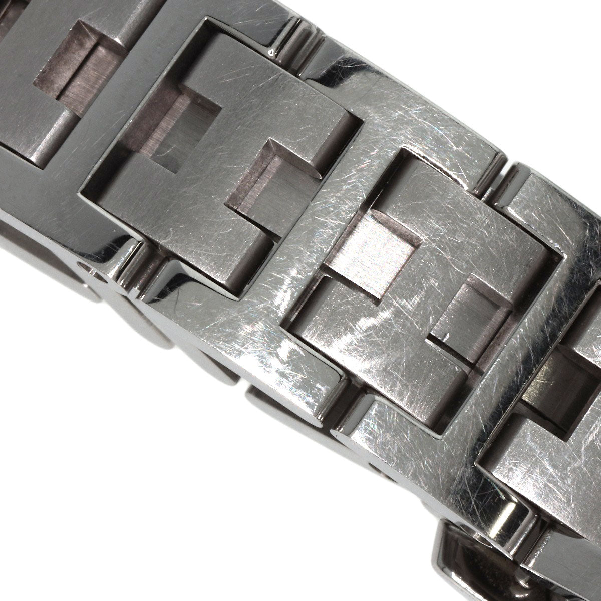 HERMES Watches Quartz CO1.510 Stainless Steel , Stainless Steel Silver Clipper oval black dial Women  d