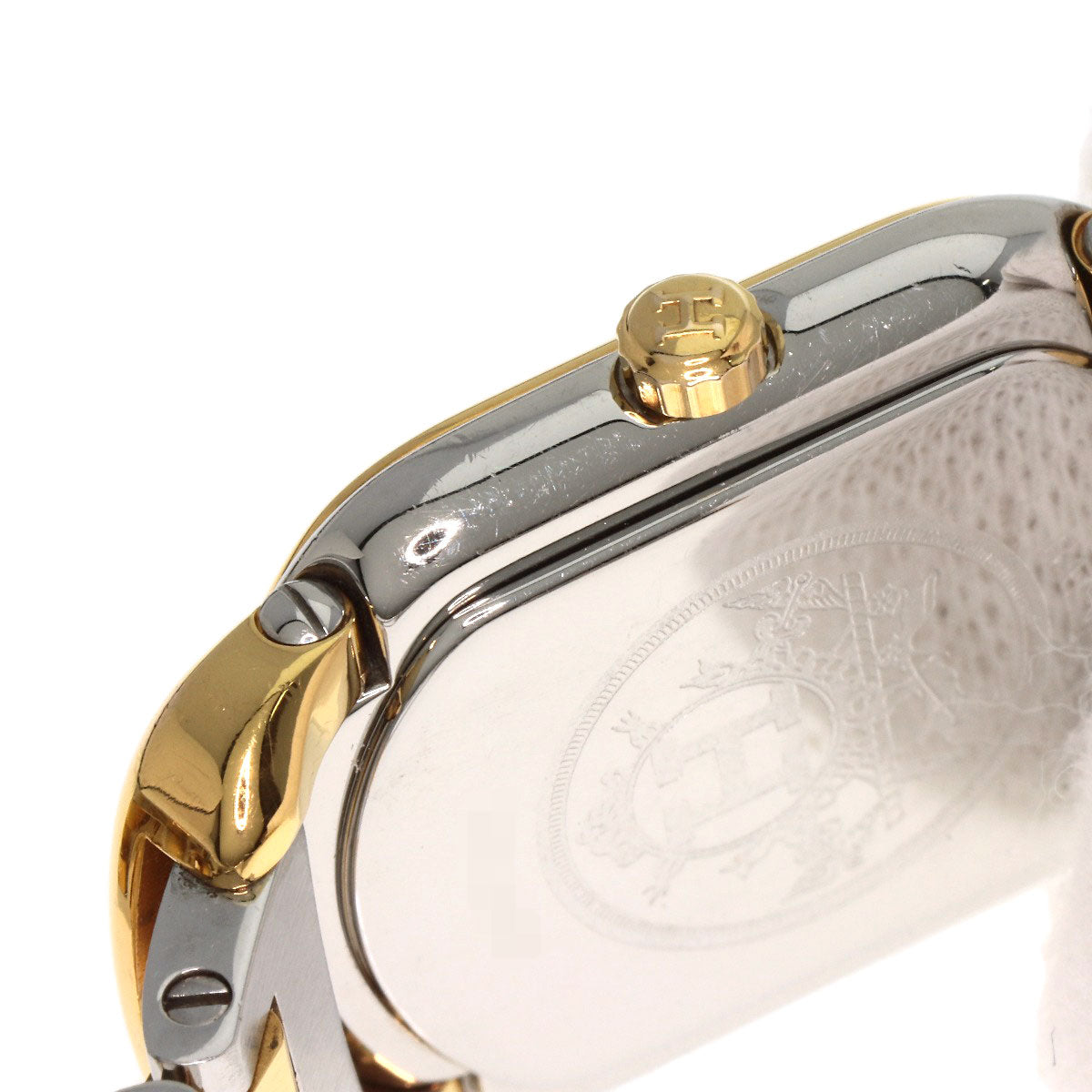 HERMES Watches Quartz RA1.240 Stainless Steel , SSxGP gold Rally white dial Women  d