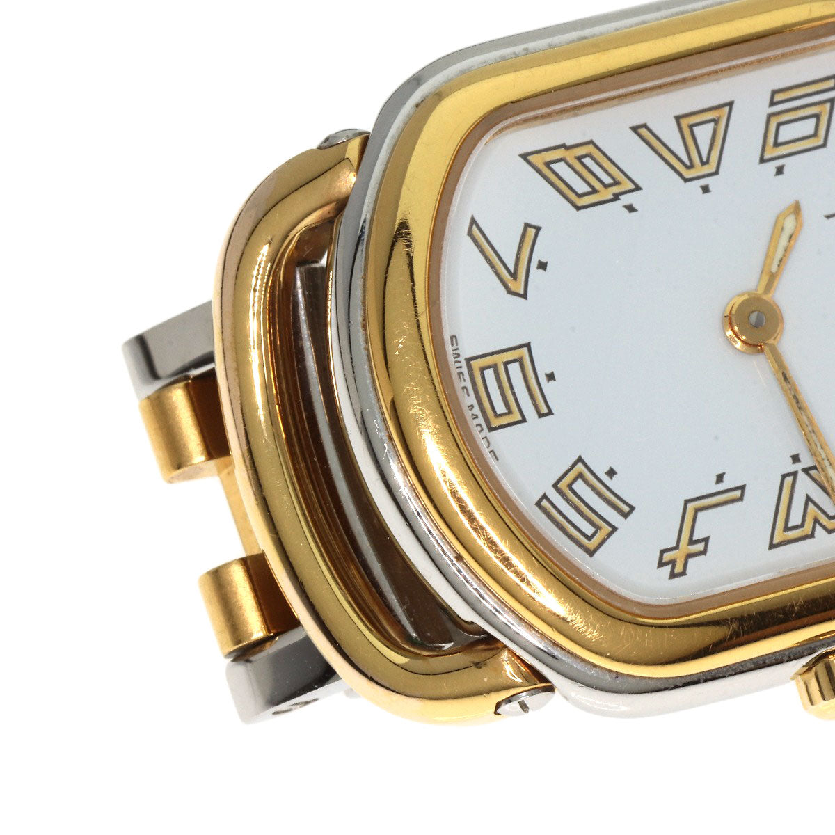 HERMES Watches Quartz RA1.240 Stainless Steel , SSxGP gold Rally white dial Women  d