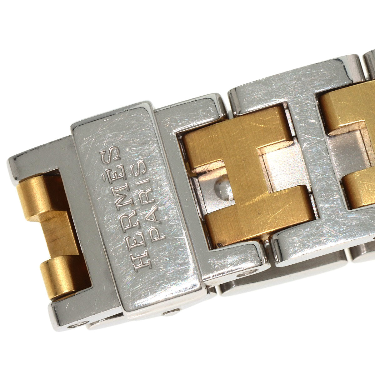 HERMES Watches Quartz RA1.240 Stainless Steel , SSxGP gold Rally white dial Women  d