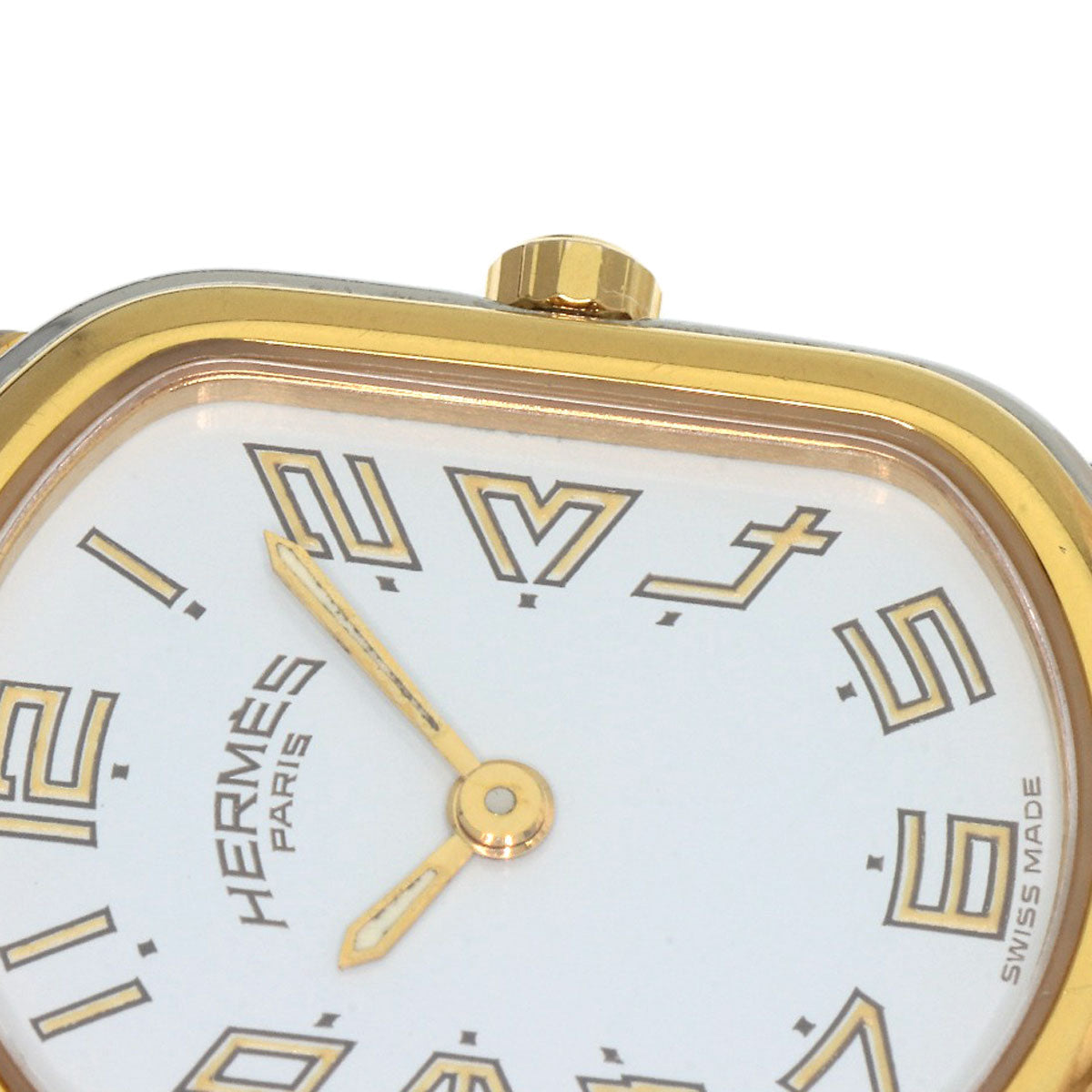 HERMES Watches Quartz RA1.240 Stainless Steel , SSxGP gold Rally white dial Women  d