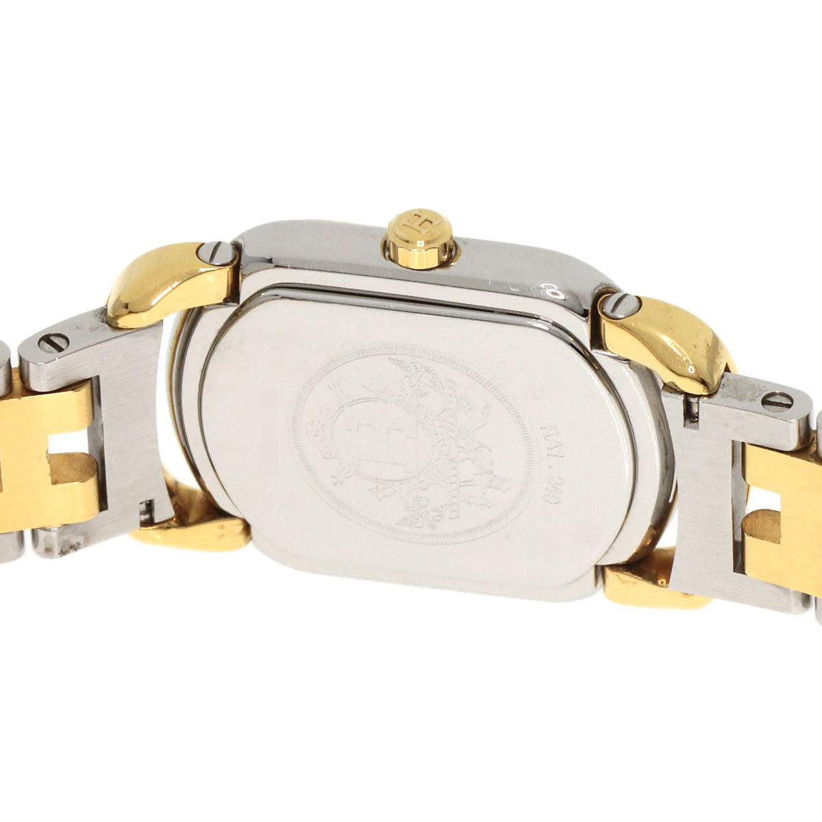 HERMES Watches Quartz RA1.240 Stainless Steel , SSxGP gold Rally white dial Women  d