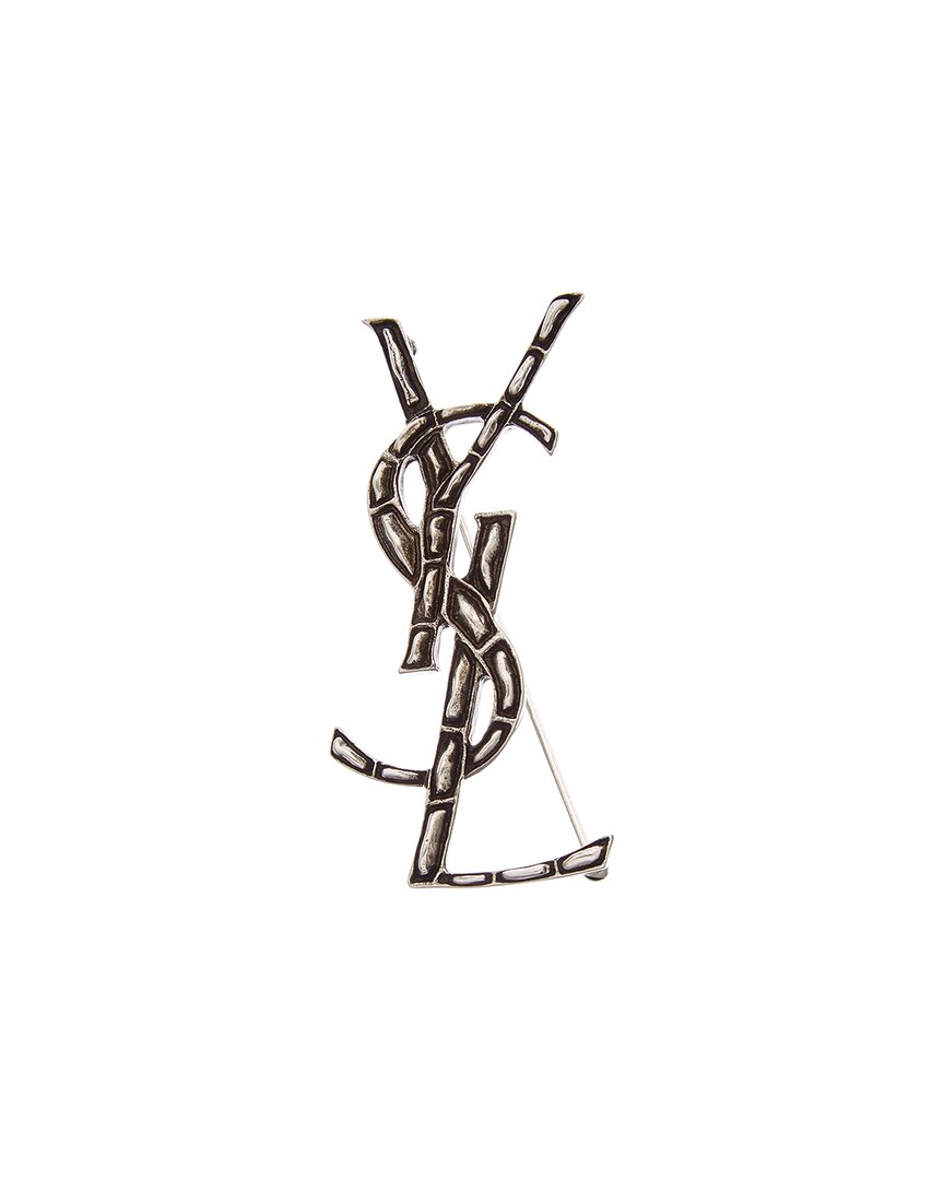 Saint Laurent Opyum Ysl Crocodile Brooch