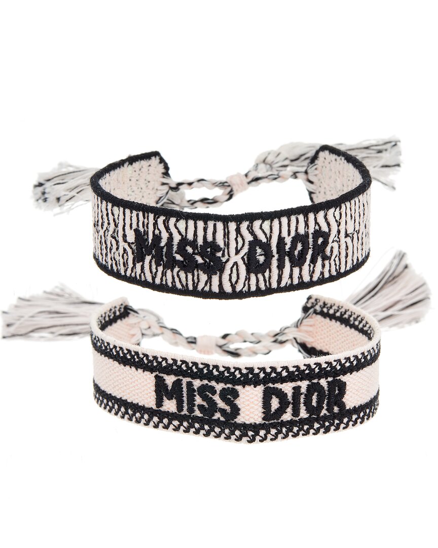 Dior Set Of 2 Miss Dior Bracelets