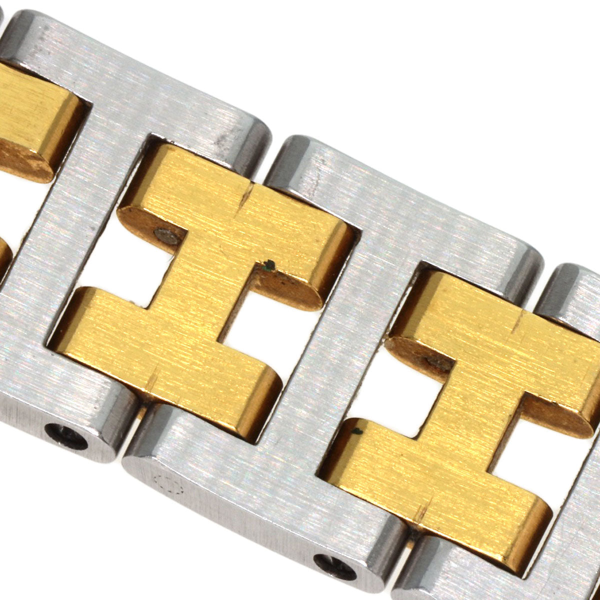 HERMES Watches Quartz Stainless Steel , SSxGP gold Clipper Old Belt Ivory dial Women  d