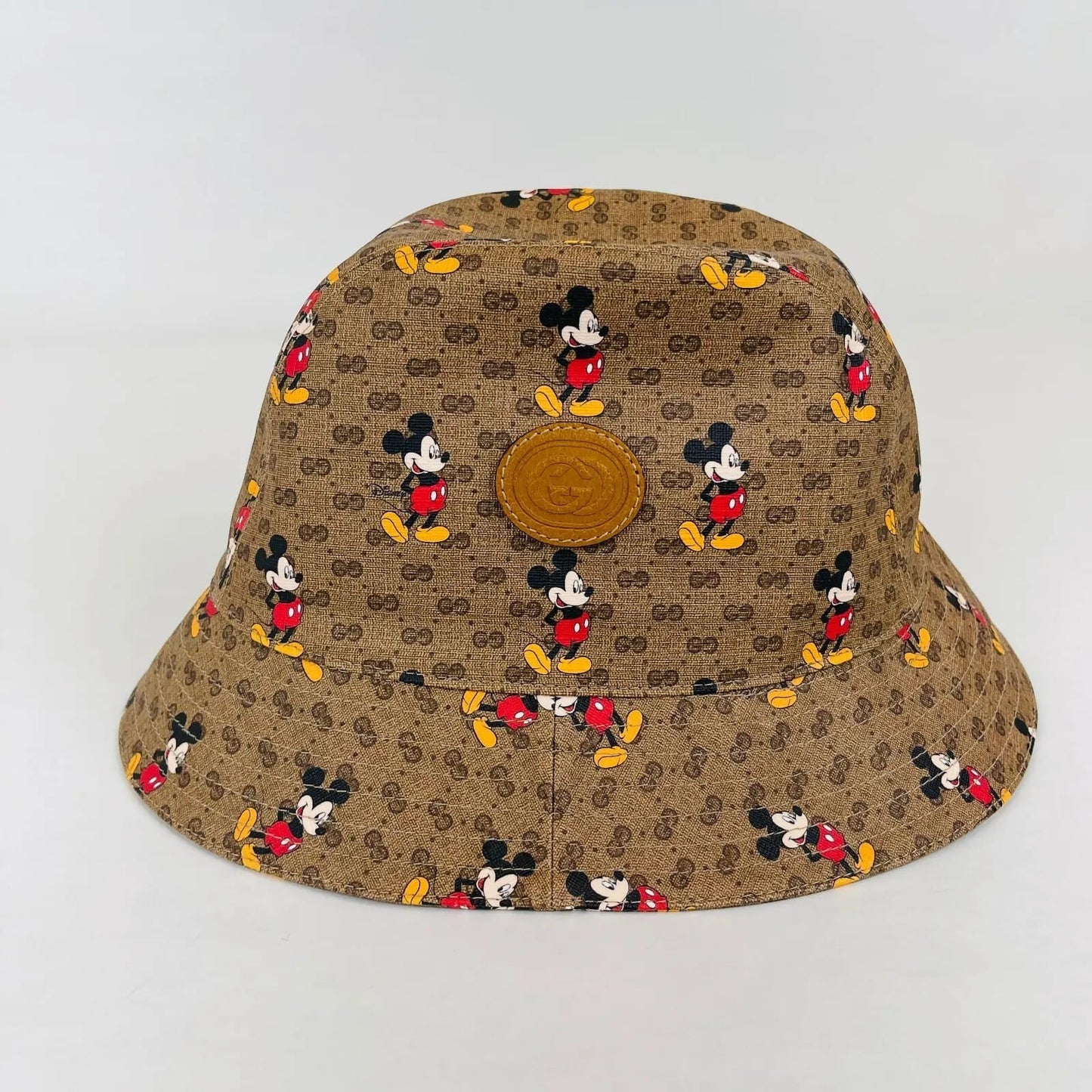 Gucci x Disney Mickey Mo  Brown GG Bucket Hat Limited Edition M