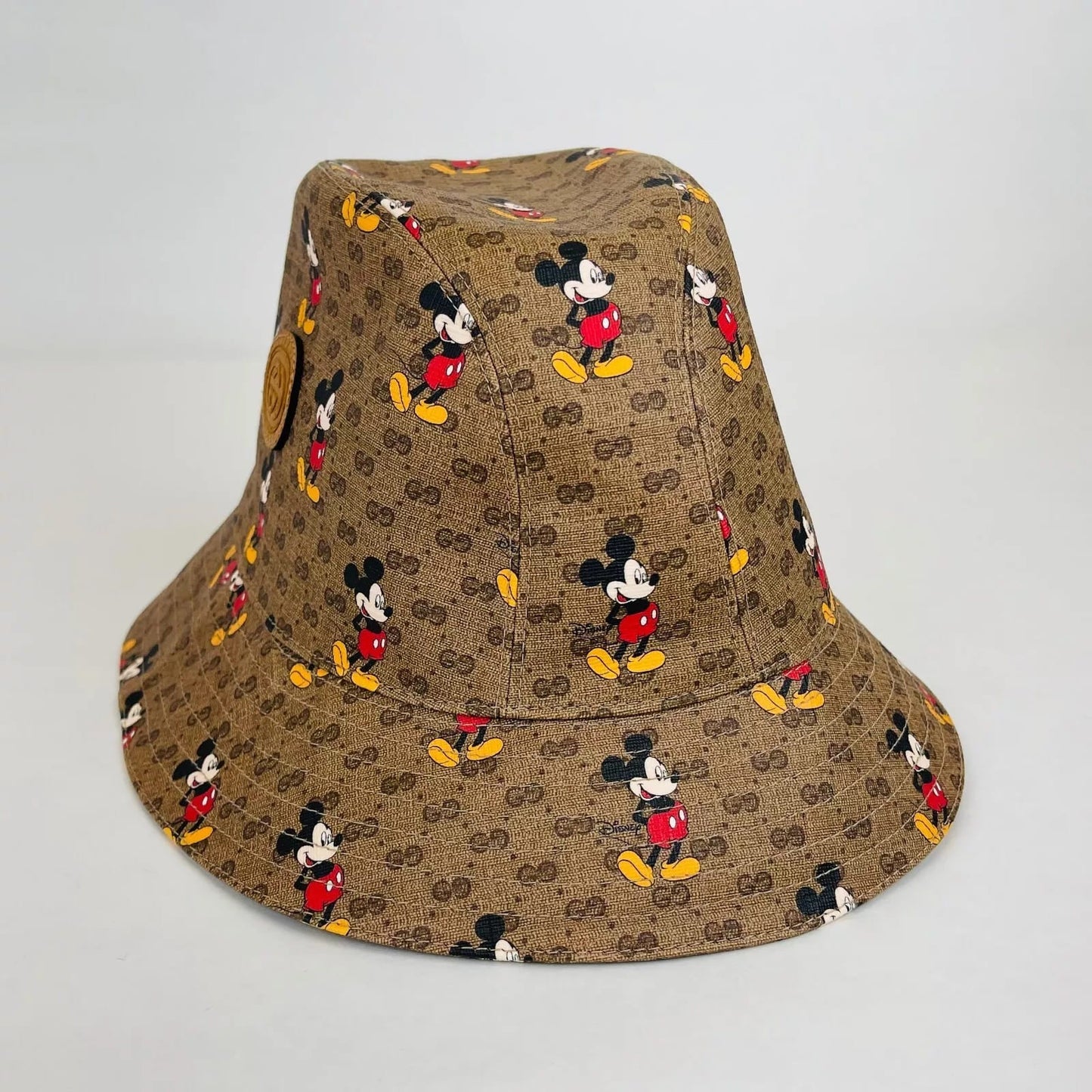 Gucci x Disney Mickey Mo  Brown GG Bucket Hat Limited Edition M
