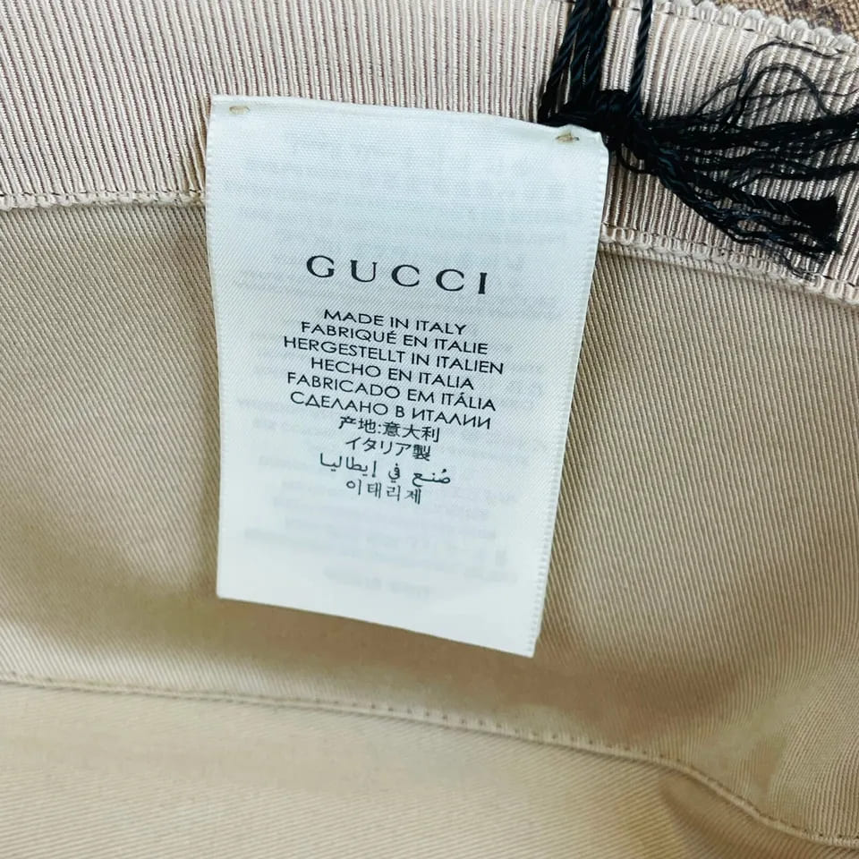 Gucci x Disney Mickey Mo  Brown GG Bucket Hat Limited Edition (Large)