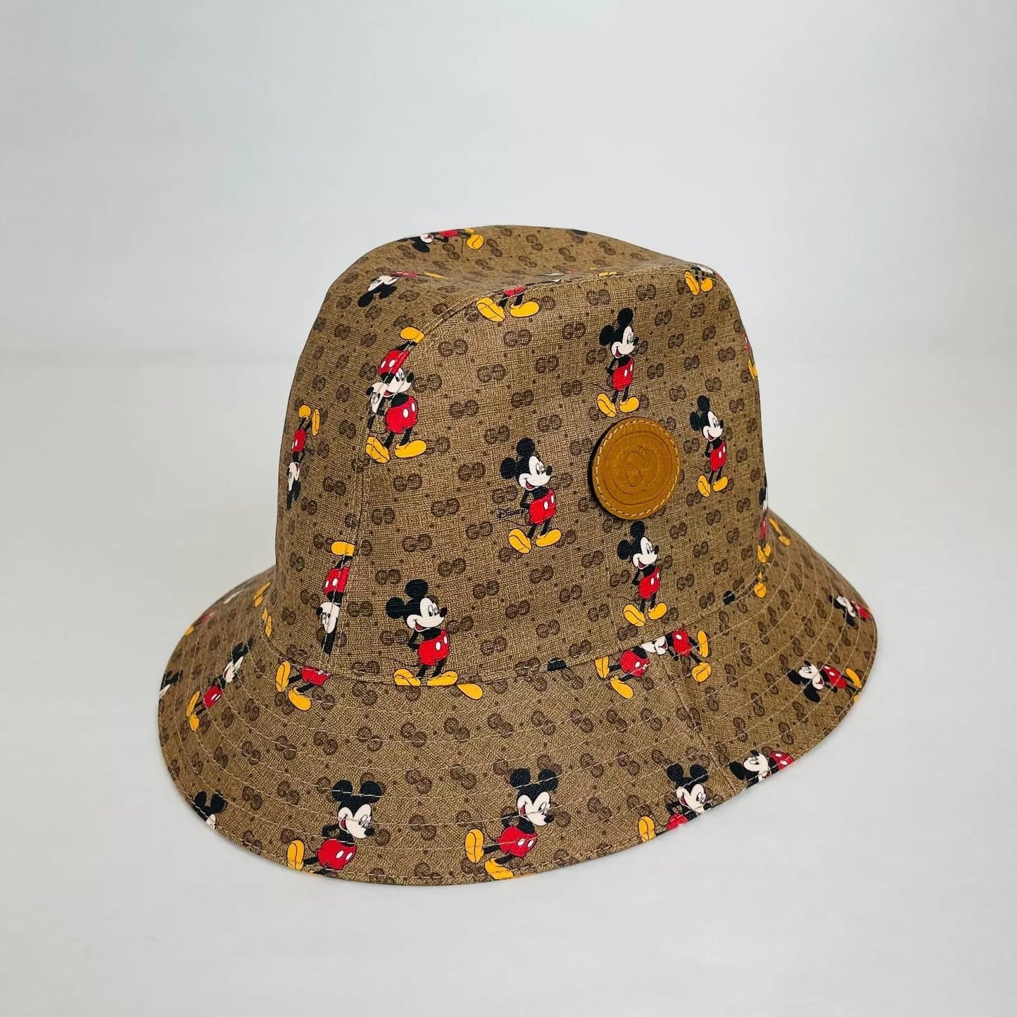 Gucci x Disney Mickey Mo  Brown GG Bucket Hat Limited Edition (Large)