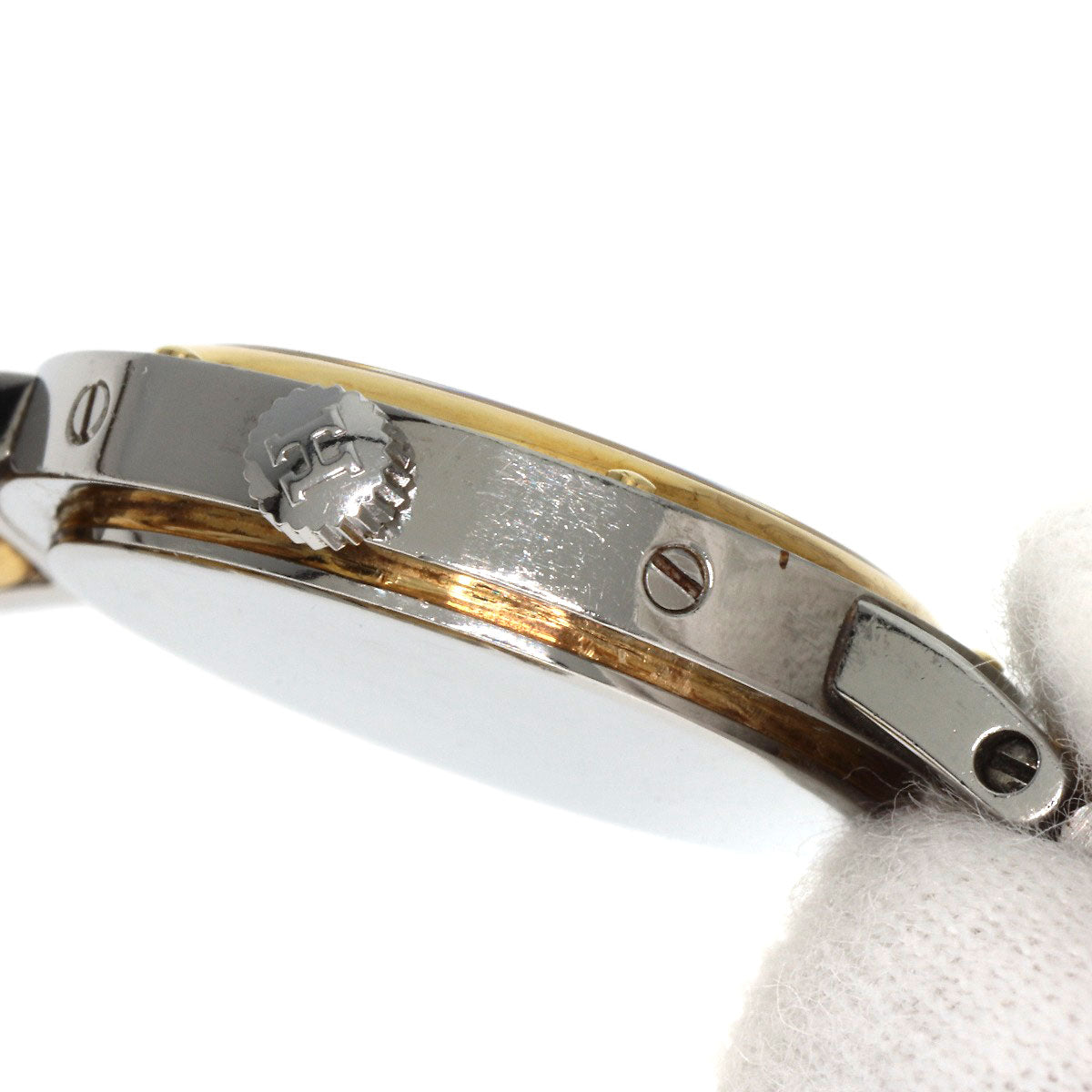 HERMES Watches Quartz Stainless Steel , SSxGP gold Clipper Old Belt Ivory dial Women  d