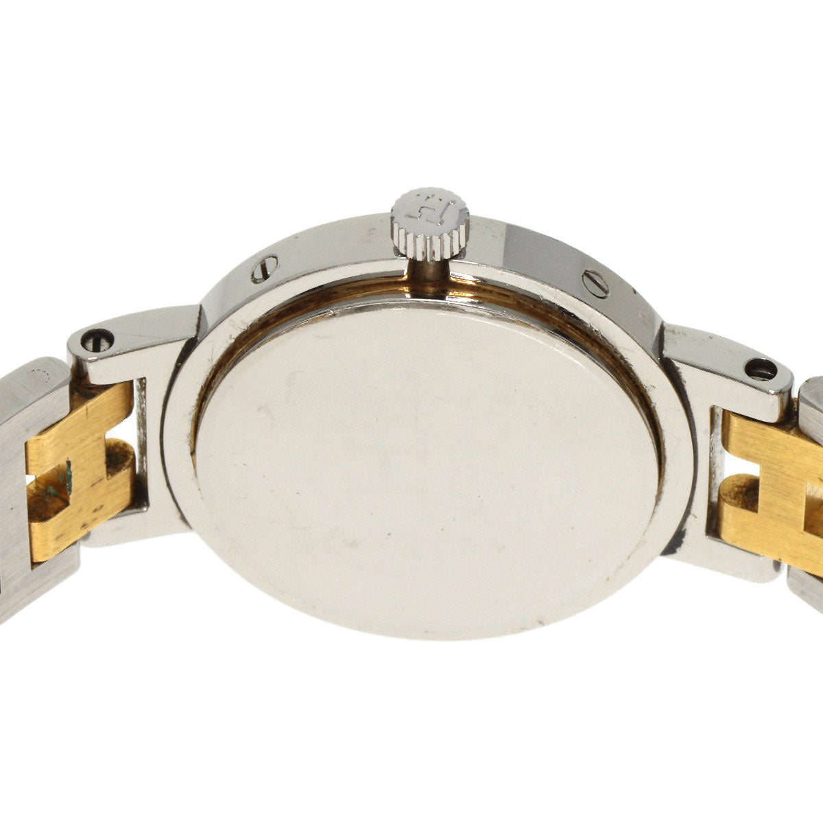 HERMES Watches Quartz Stainless Steel , SSxGP gold Clipper Old Belt Ivory dial Women  d