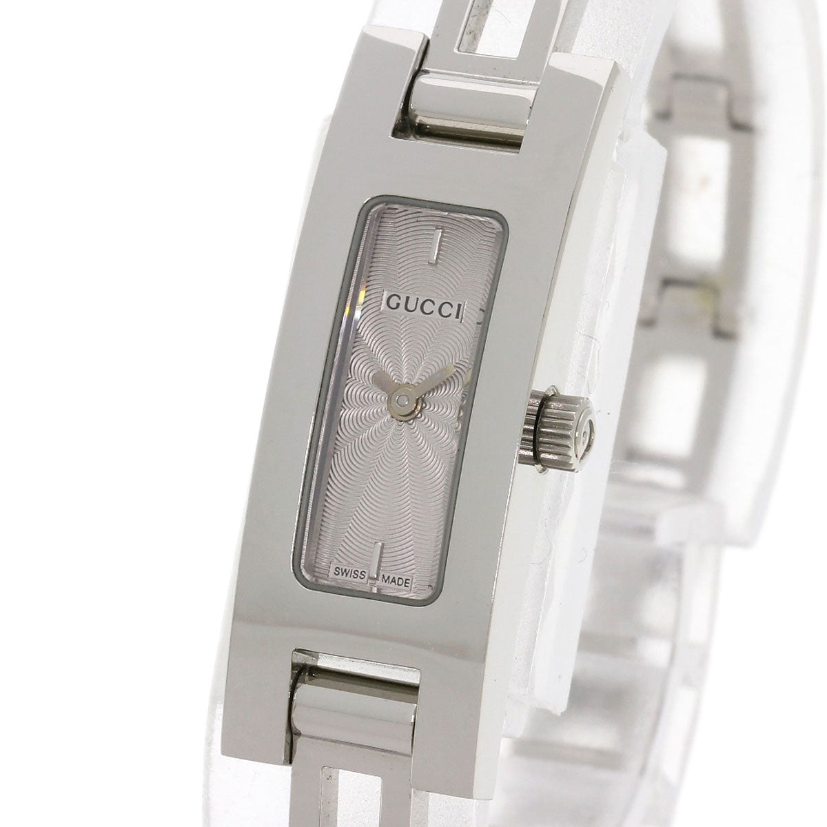 GUCCI Watches Quartz Stainless Steel , Stainless Steel Silver 3900L Silver dial Women  d