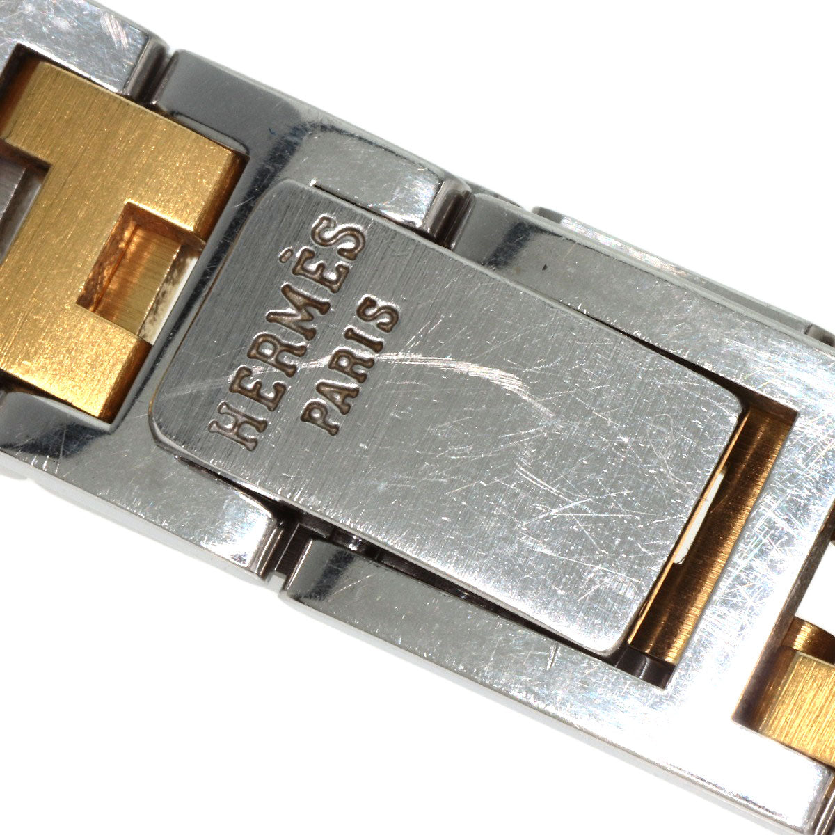 HERMES Watches Quartz Stainless Steel , SSxGP gold Clipper Ivory dial Women  d