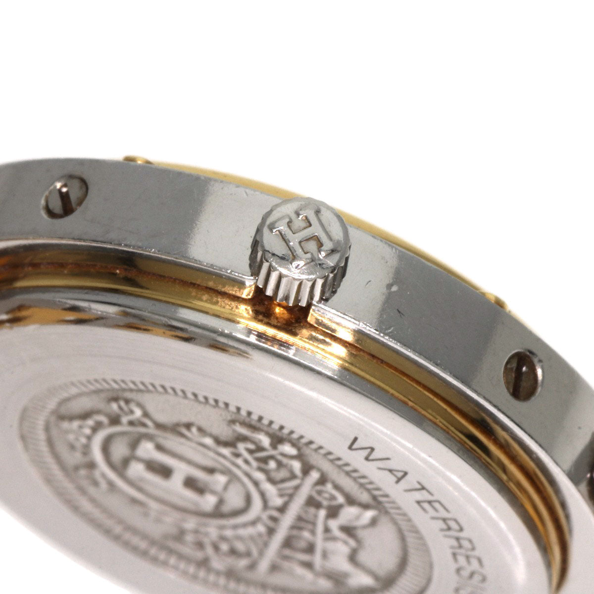 HERMES Watches Quartz Stainless Steel , SSxGP gold Clipper Ivory dial Women  d