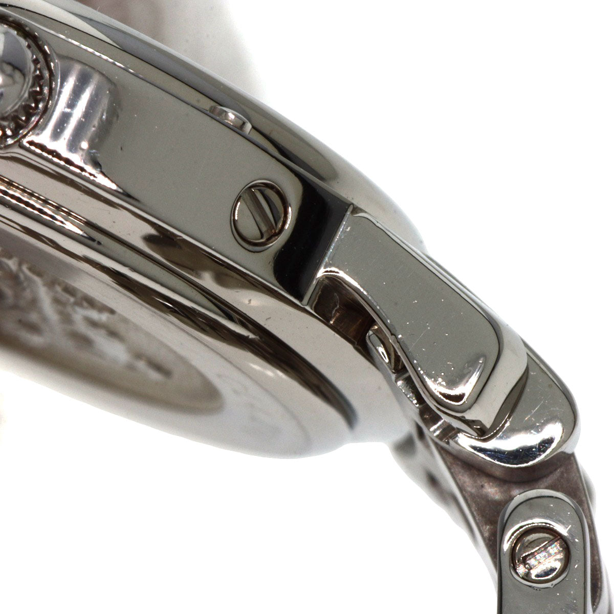HERMES Watches Quartz CL4.210 Stainless Steel , Stainless Steel Silver Clipper Orange dial Women  d