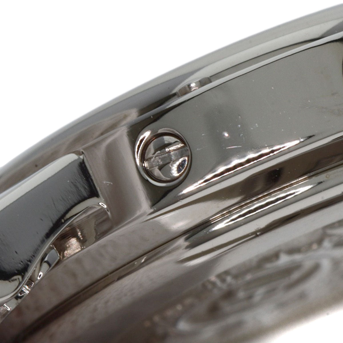 HERMES Watches Quartz CL4.210 Stainless Steel , Stainless Steel Silver Clipper Orange dial Women  d