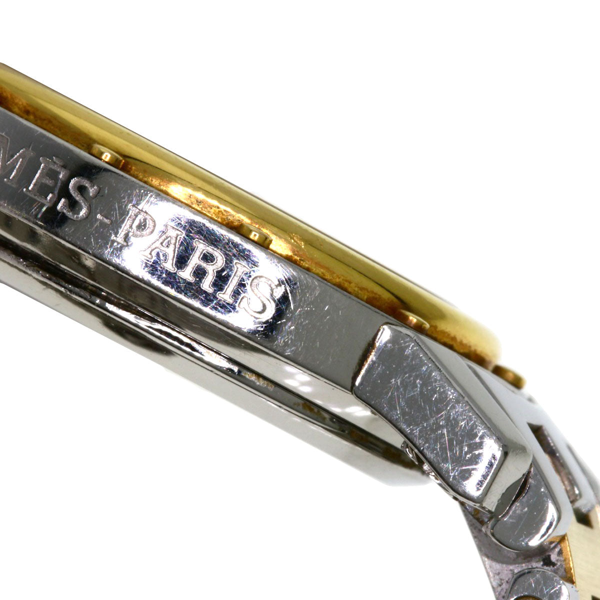 HERMES Watches Quartz CO1.220 Stainless Steel , SSxGP Silver Clipper oval Silver dial Women  d