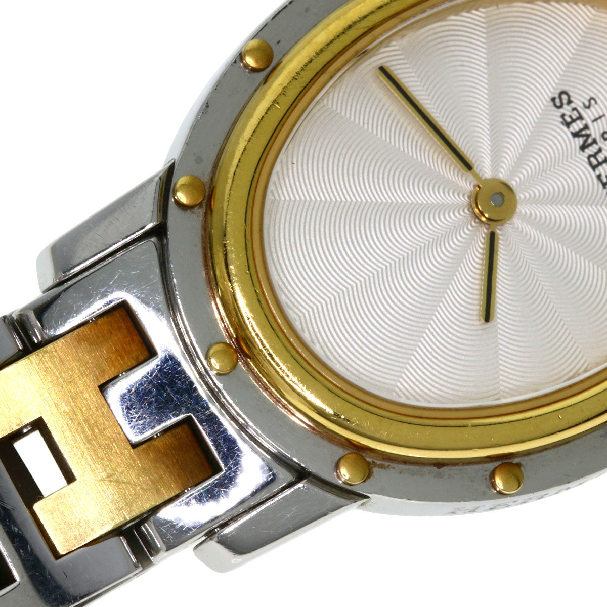 HERMES Watches Quartz CO1.220 Stainless Steel , SSxGP Silver Clipper oval Silver dial Women  d