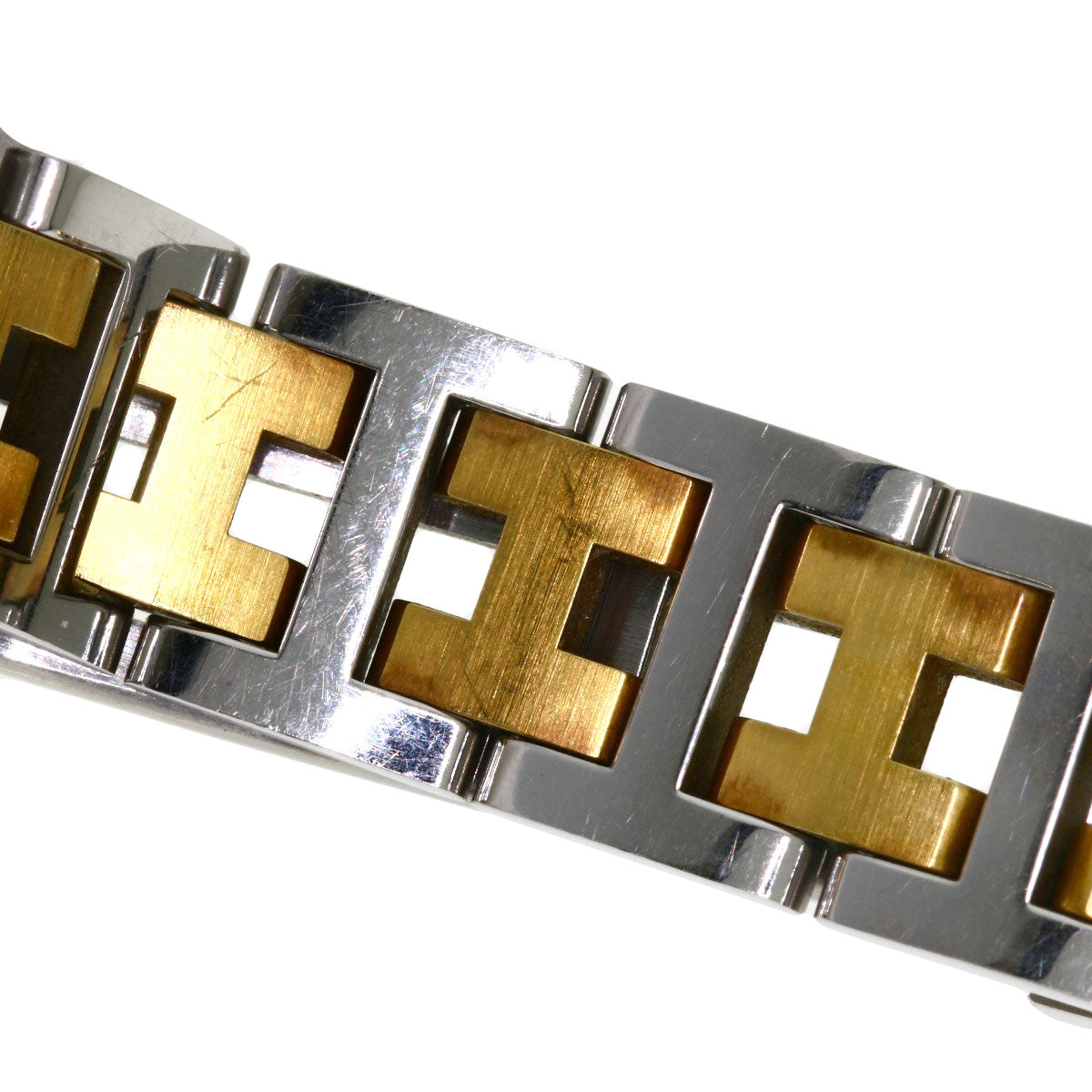 HERMES Watches Quartz CO1.220 Stainless Steel , SSxGP Silver Clipper oval Silver dial Women  d