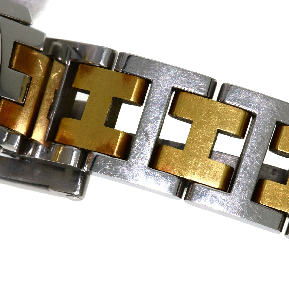 HERMES Watches Quartz CO1.220 Stainless Steel , SSxGP Silver Clipper oval Silver dial Women  d
