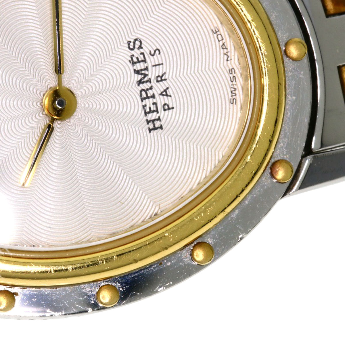 HERMES Watches Quartz CO1.220 Stainless Steel , SSxGP Silver Clipper oval Silver dial Women  d
