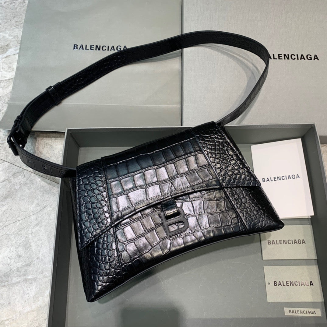 Top Quality Downtown Small Shoulder Bag In Black, For Women,  Bags 11.8in/30cm