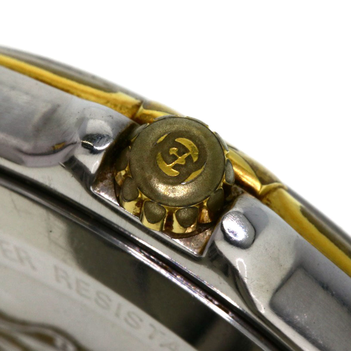 GUCCI Watches Quartz 9040M Stainless Steel , SSxGP gold Round face Ivory dial mens  d