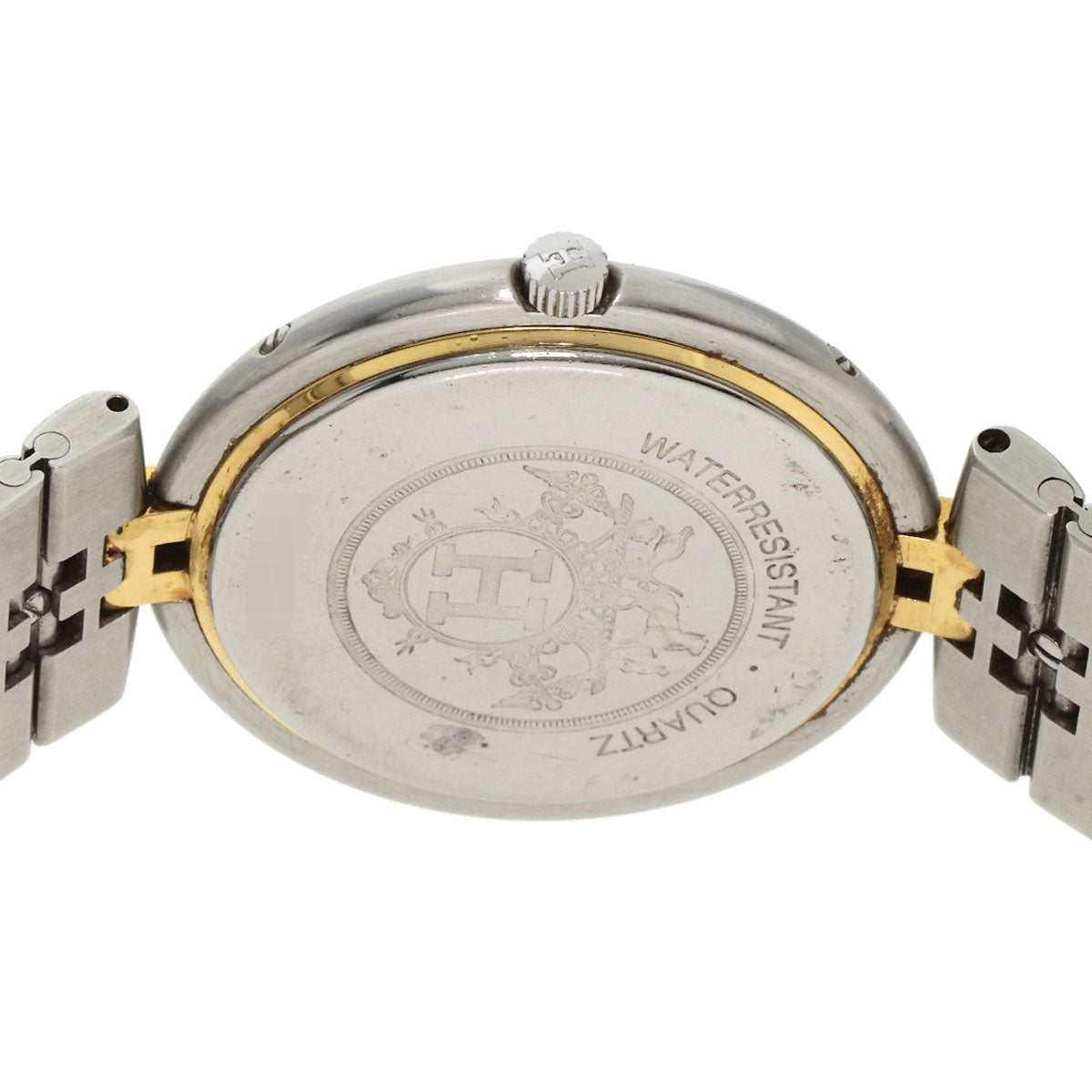 HERMES Watches Quartz Stainless Steel , SSxGP gold profile cream dial mens  d