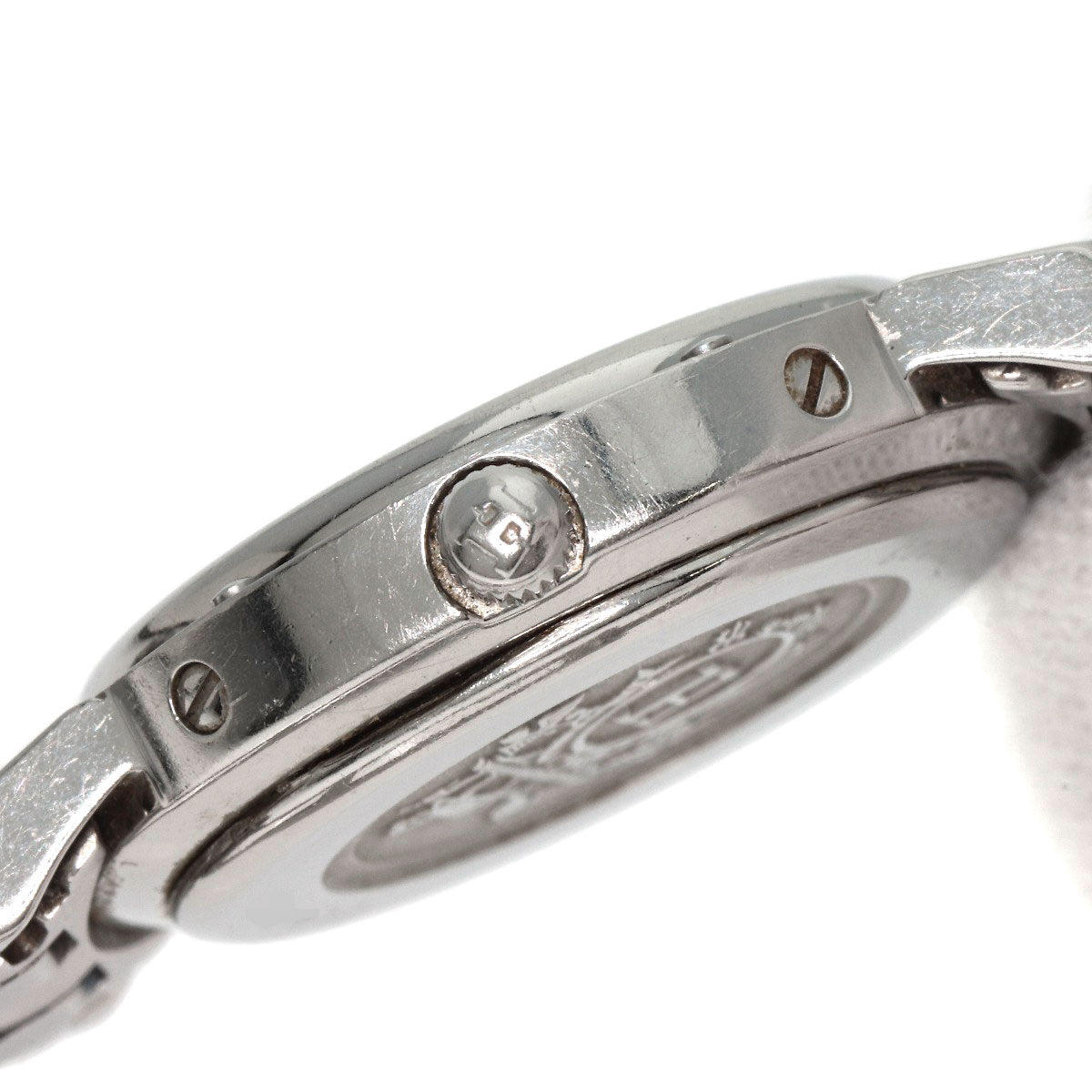 HERMES Watches Quartz CL4.210 Stainless Steel , Stainless Steel Silver Clipper white dial Women  d