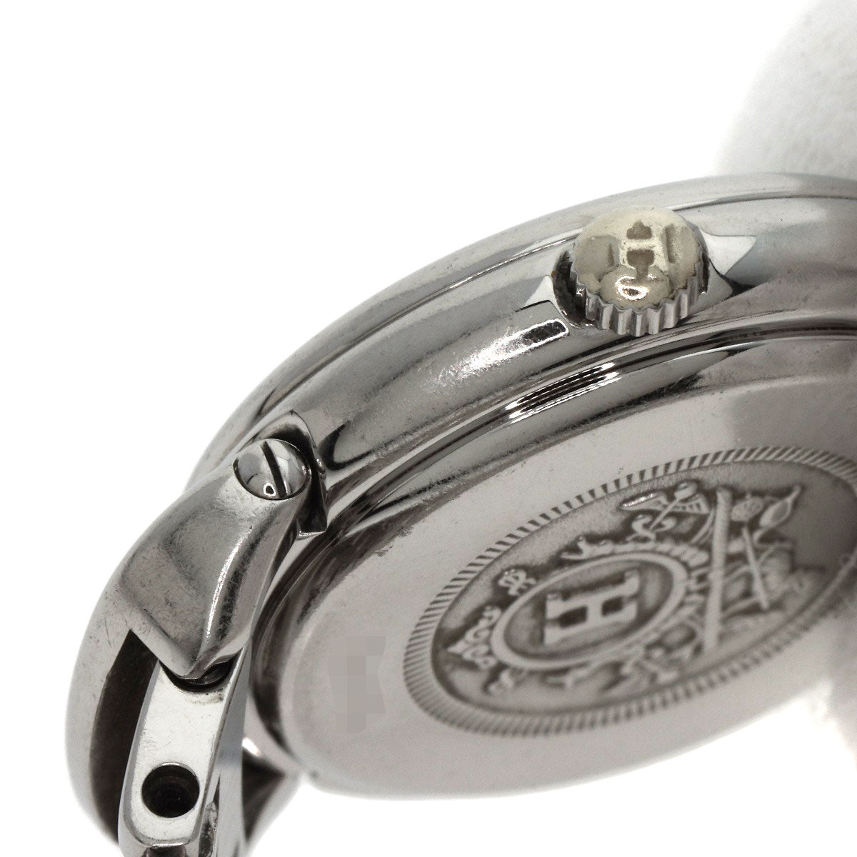 HERMES Watches Quartz PU2.210 Stainless Steel , Stainless Steel Silver Pullman blue dial Women  d